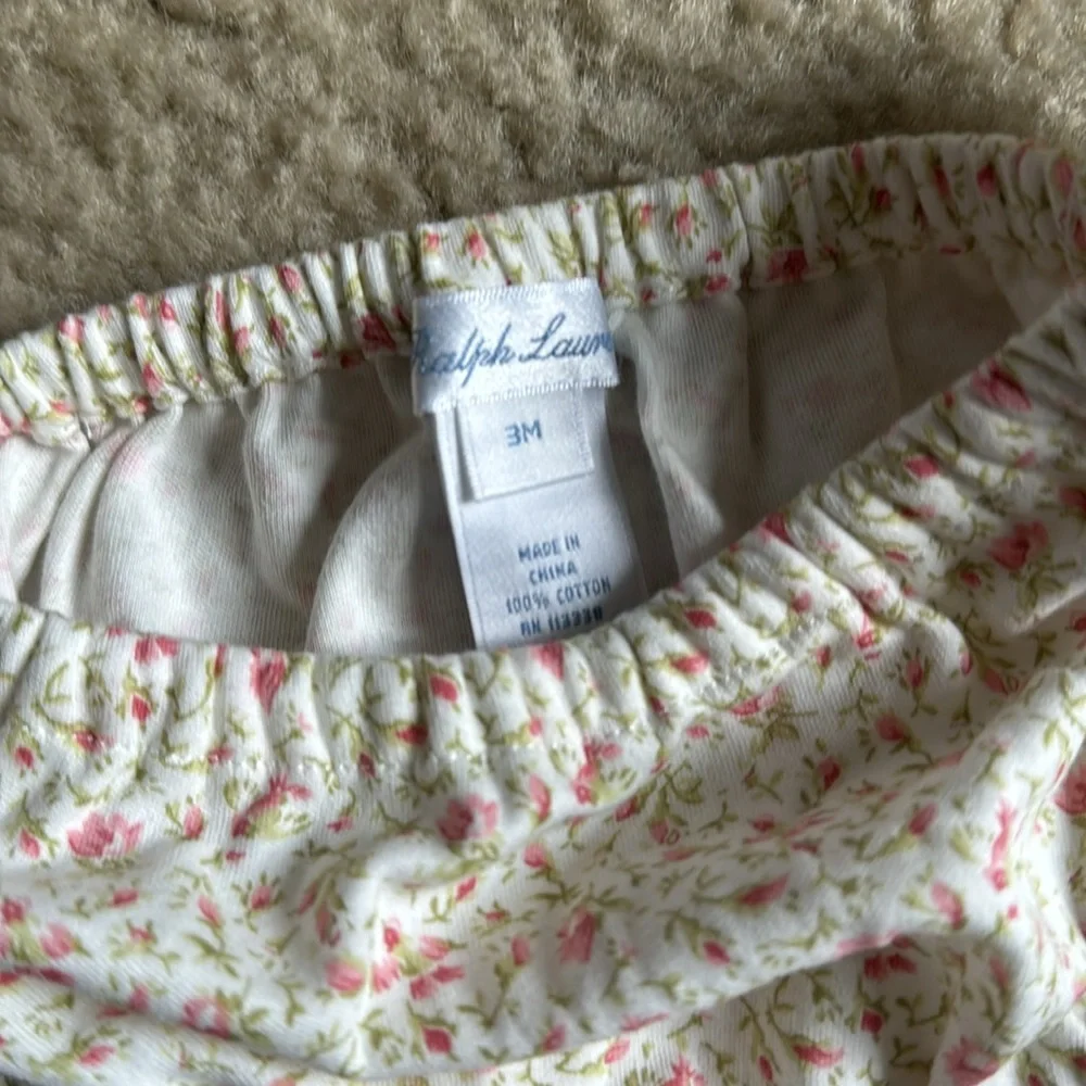 Ralph Lauren girls floral collared dress with matching bloomers NWT - Picture 9 of 9